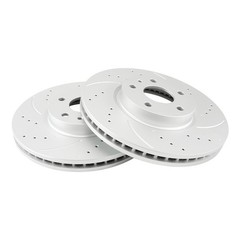 2x 300mm Front Drilled Slotted Brake Rotors For 2013-2020 Ford Fusion 54196