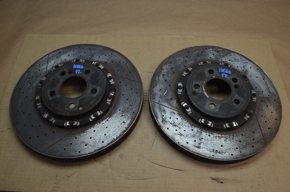 2011 W212 MERCEDES E63 AMG FRONT RIGHT & LEFT SIDE BREMBO BRAKE DISC ROTOR
