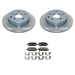 DuraGo Rear Rotors TRW Pro Ceramic Disc Brake Pads Kit For G35 350Z Juke Rogue