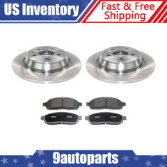 For 2015 Land Rover Range Rover Evoque Rear Brake Rotors And Ceramic Brake Pads