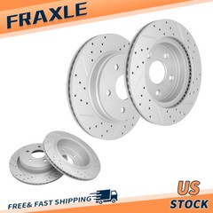 335.9mm Front & 352.2mm Rear Disc Brake Rotor For 2007 2008 2009 Chrysler Aspen