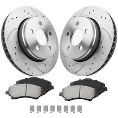 For 2008 -2012 Jeep Liberty Dodge Nitro Front Rear Disc Brake Rotors Brake Pads