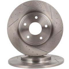 Rear Slotted Brake Rotors For Dodge Grand Caravan 12-2016 For Ram C/V 2012-2015