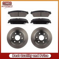 Rear Brake Rotors Ceramic Brake Pads for 2007 2008 2009 Chevrolet Avalanche