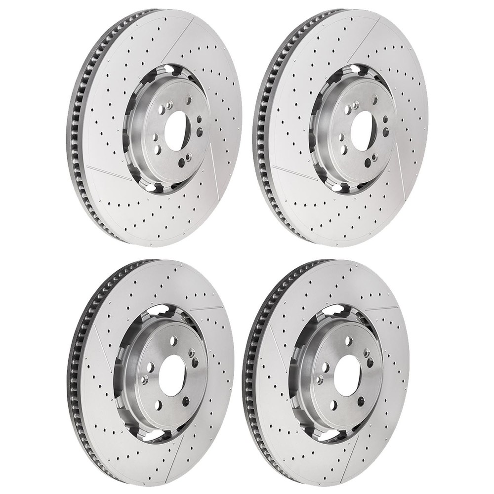 Brembo Front 400mm Rear 370mm Drilled Slotted PVT Brake Disc Rotors MB W167 X167