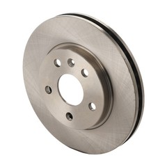 For Saab 9-5 2011 Brake Discs Front | Pair | Cast Iron | Natural | Plain Surface