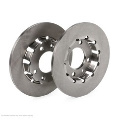 2X APEC Rear Brake Discs for CITROËN C4 X 2022- 249mm Solid SDK7368