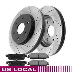 Rear Brake Rotors and Brake Pads for GMC Sierra Yukon XL 1500 2007-2014 2pcs