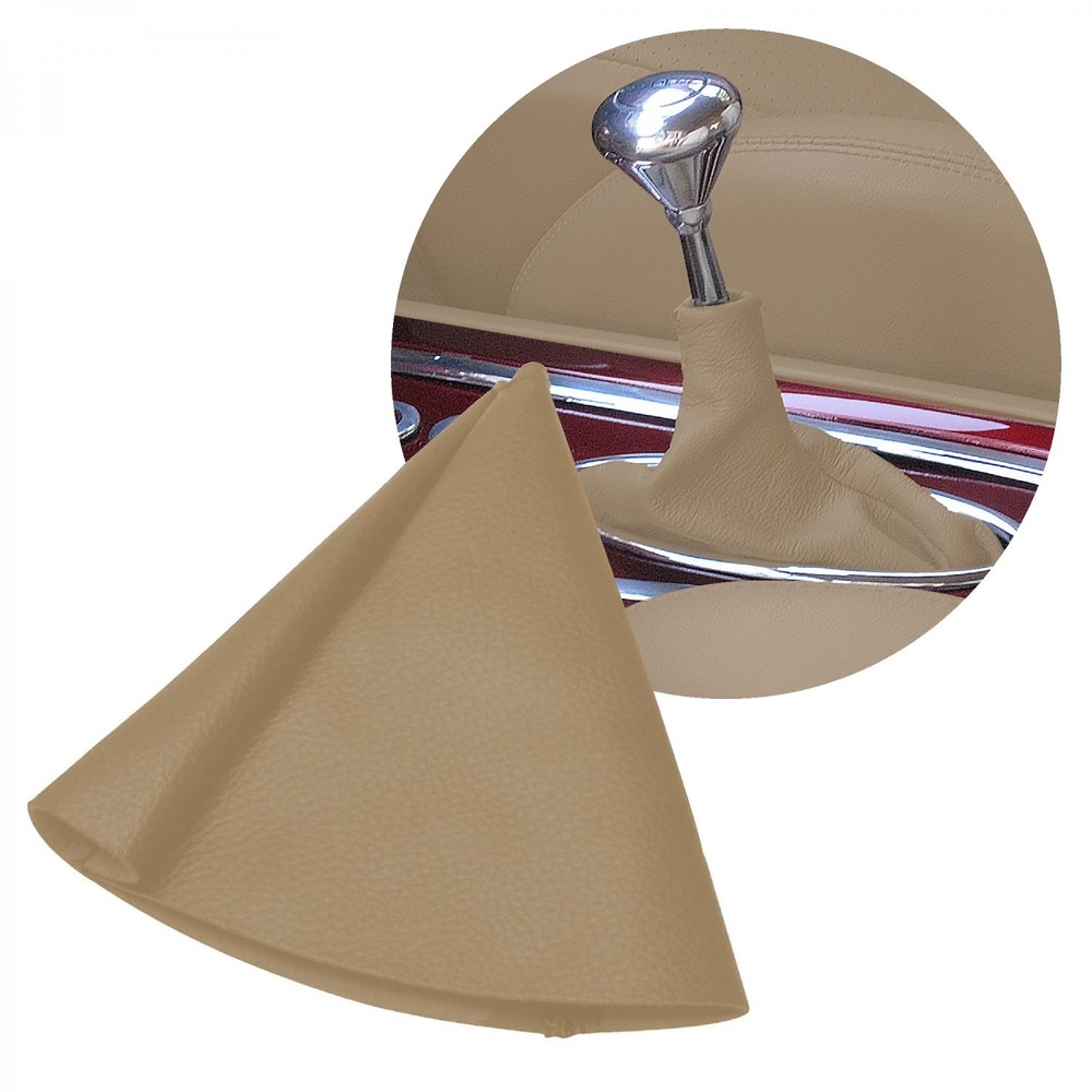Tan Vertical Shifter or Emergency Brake Boot – Heavy-Duty Naugahyde – Hot Rod