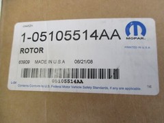 ONE USA QUALITY Disc Brake Rotor Front Mopar 05105514AA NO CHINESE CRAP