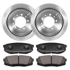 For Land Cruiser Tundra Sequoia LX570 Rear Brake Rotors Disc Ceramic Brake Pads