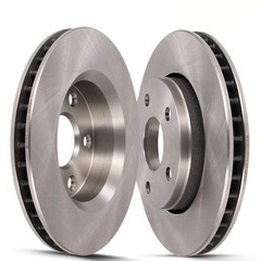 Front 2X Vented Solid Brake Rotors 53040 Fits Jeep For Wrangler Jk 2018