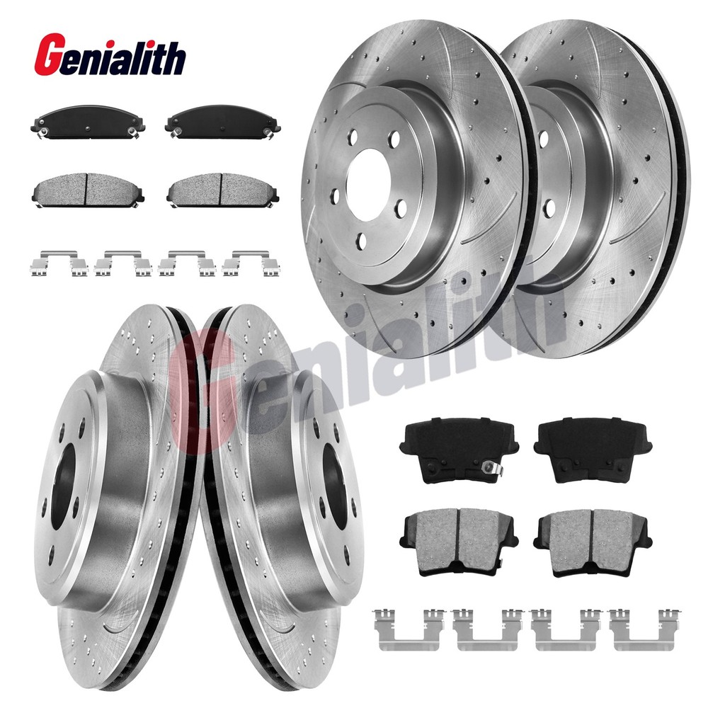 Front Rear Disc Brake Rotors Brake Pads For Dodge Charger Challenger Magnum 300