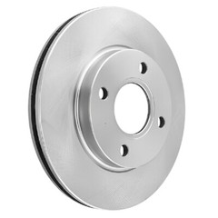 Front Vented & Rear Solid Disc Brake Rotors With Pads For Ford Focus 04-00