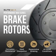 Front Drilled Slotted Rotors + Pads for 1998-1999 Dodge Dakota Durango