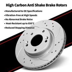 Front Rear Disc Rotors + Ceramic Pads For 2004 – 2009 Lexus RX330 RX350 RX400h