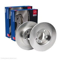 2x APEC Rear Brake Discs for OPEL ASTRA H 2004-10 264mm Solid SDK6077
