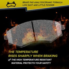 328mm Rear Disc Rotors + Ceramic Brake Pads for Dodge Grand Caravan Journey C/V