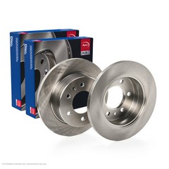 2x APEC Rear Brake Discs Fits VW CRAFTER 30-35 Bus (2E_) 100kW/136HP/1968cc