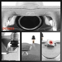Front Disc Brake Rotor & Pad + Brake Caliper for Toyota Camry 97-01 Lexus ES300