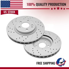 2 x Front Disc Brake Rotors for Mercedes-Benz GLA250 CLA250 w/Sport Package