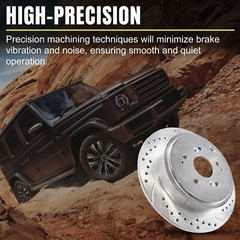 Rear Solid Brake Rotors for Ford Explorer Edge Lincoln MKS MKT Mercury Sable