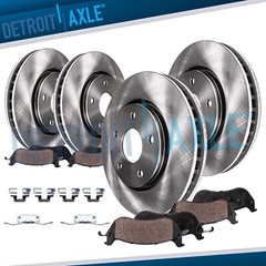 Front and Rear Disc Rotors Ceramic Brake Pads Kit fit for Volvo S80 V60 V70 XC70