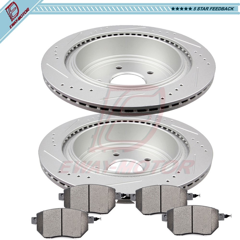 2003-2005 For Infiniti FX35 For Nissan Murano Rear Ceramic Brake Rotors Pads