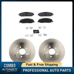 Front Disc Brake Pad Set Disc Brake Rotor fits Ford Mustang 2011-2014