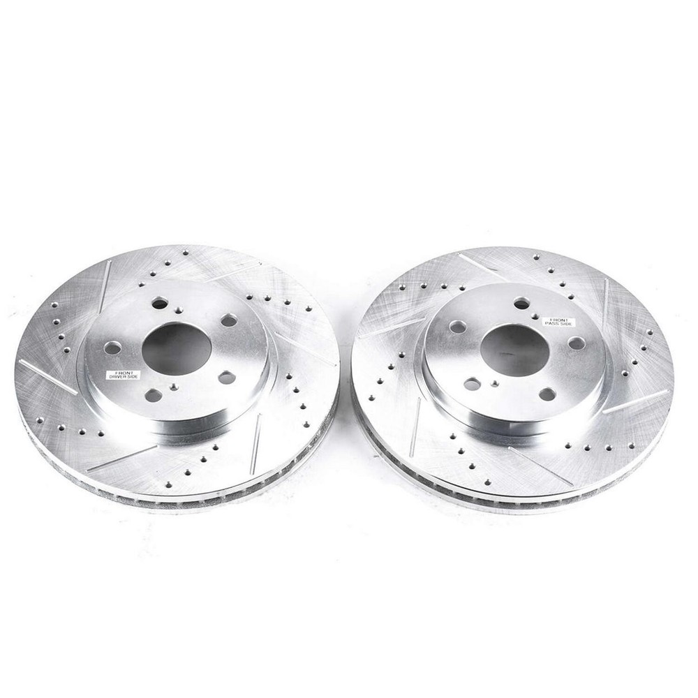 PowerStop Disc Brake Rotor Set – Fits Lexus IS250 2006-2015, Toyota Avalon 2005-