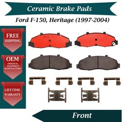 BREMBO OEM Front Ceramic Brake Pads Kit For 1997-2004 Ford F-150 5 lug Wheels