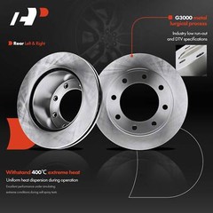 A-Premium Front & Rear Disc Brake Rotors & Brake Pads for Ford F250 SD 08-12 4WD