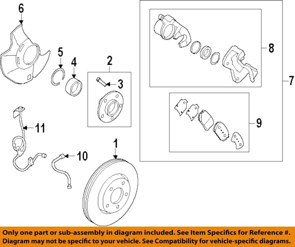 KIA OEM 12-15 Optima Front Suspension Brake Components-Rotor 517123Q000