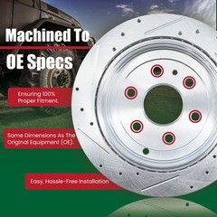 FRONT 11.93″ Drilled Disc Brake Rotor for Buick Lucerne Chevy Impala Monte Carlo