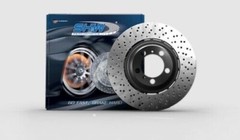SHW Performance BFL48051 Front Left Brake Rotor 374x36mm for 2006-2010 BMW M5/M6