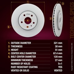 Front & Rear Rotor + Ceramic Disc Brake Pad Kit for 10-17 Chevrolet Equinox