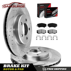 321mm Front Brake Rotors + Ceramic Brake Pads Kit for Chevrolet Camaro