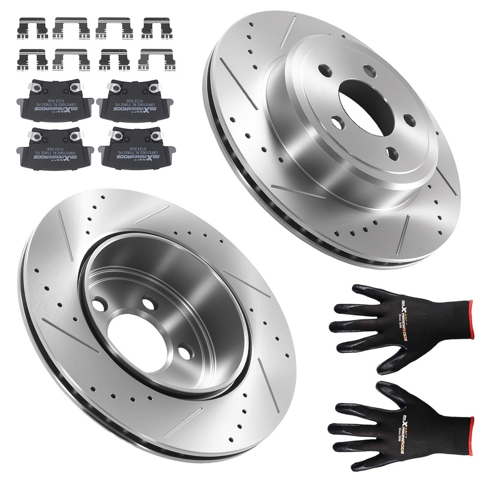 Rear Brake Rotors and Pads Kit for Chrysler 300 2005-2023 Dodge Magnum 2005-2008