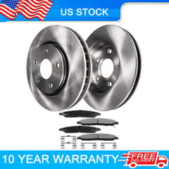 Front Disc Brake Rotors and Ceramic Pads for 2009 – 2015 Honda Pilot 3.5L V6 E19