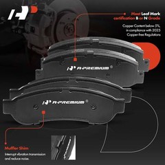 A-Premium Front & Rear Disc Brake Rotors & Brake Pads for Ford F250 SD 08-12 4WD