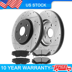 Rear Brake Rotors and Ceramic Brake Pads For Chevy Equinox GMC Terrain PA E19
