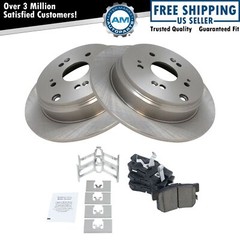 Rear Premium Ceramic Brake Pad & Rotor Kit for Acura RDX Honda CR-V CRV
