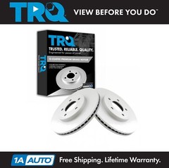 TRQ Brake Rotors G-Coated Disc Front Pair Set for Ford Escape Tribute Mariner