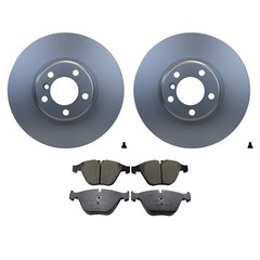 Hella Front Rotors Akebono EURO Ceramic Brake Pads Kit For E92 328i xDrive Coupe