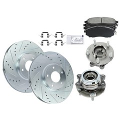 2-Wheel Set Brake Disc and Pad Kits Front for INFINITI QX70 QX50 Q40 M37 M56 13