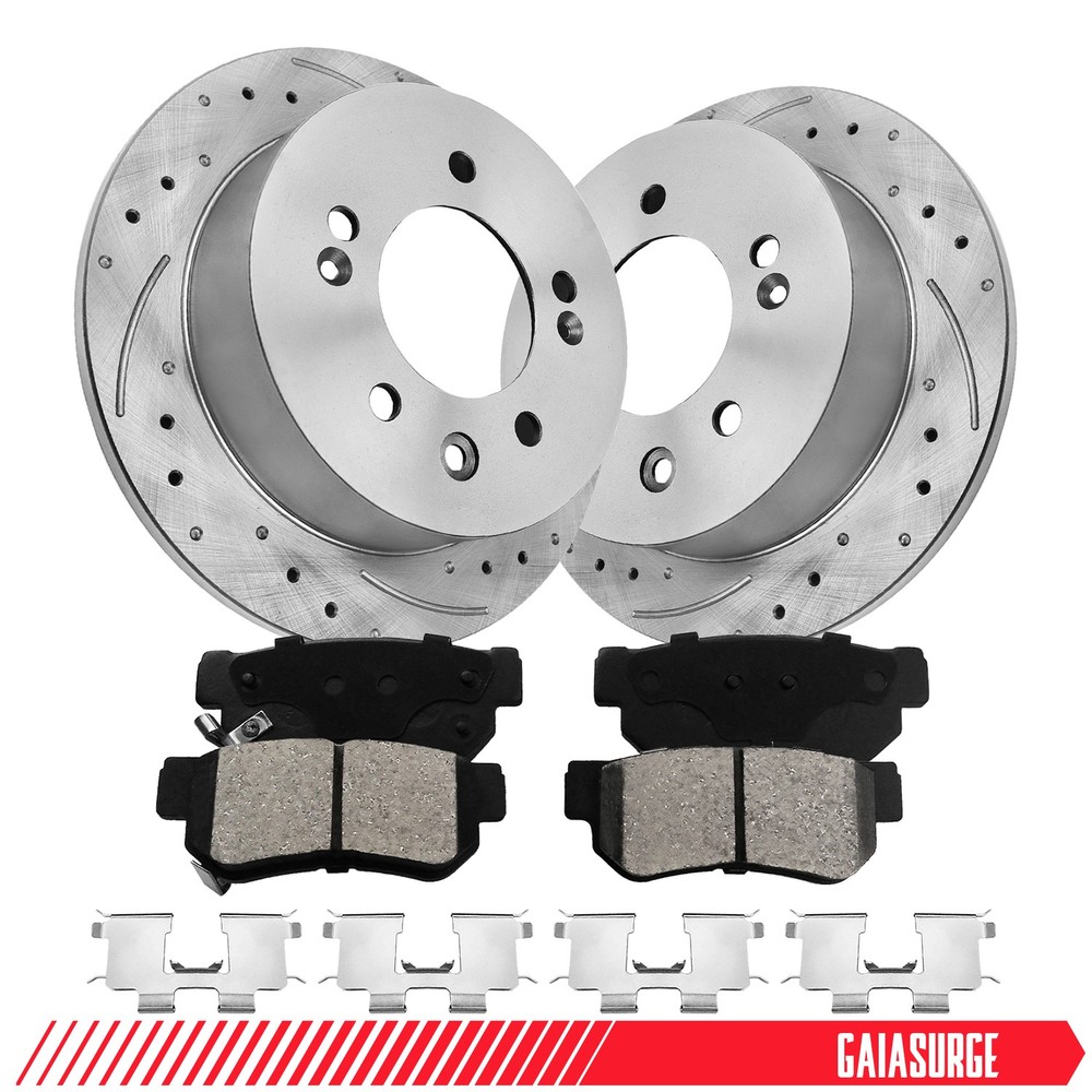 Rear Disc Brake Rotor & Brake Pad & Brake Caliper for Hyundai Elantra 2007-2010