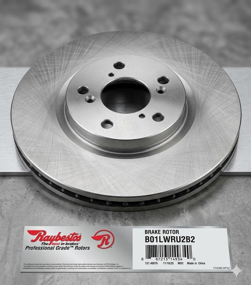 Raybestos 980738R Front Brake Rotor Professional Grade Fits Ford Lincoln Honda