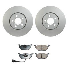Hella Front Rotors Akebono EURO Ceramic Disc Brake Pads Kit For VW Jetta GLX 99