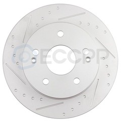 Front And Rear Drilled Slotted Brake Rotors Kit For Honda Civic Si 4WD 2WD 4×4
