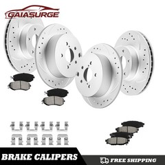 Front Rear Drilled Rotors and Pads for 2012 20113 2014 2015 2016 Subaru Impreza